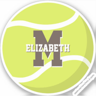 Adesivo jogador de tênis para rapazes personalizados