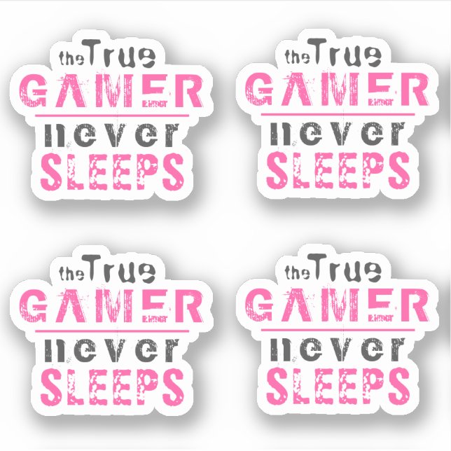 Adesivo Jogador Verdadeiro Nunca Dorme Jogador Rosa (Frente)