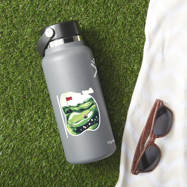 Adesivo Jogando Campo de Golfe (HydroFlask Insitu)