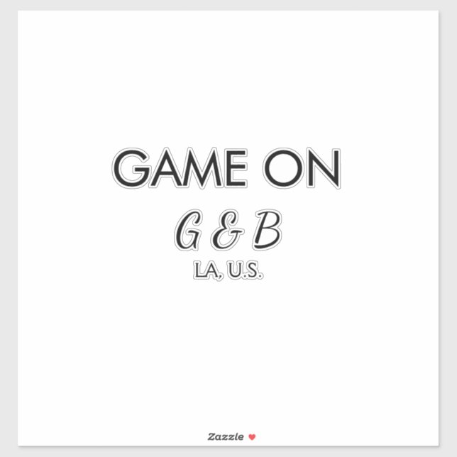 Adesivo Jogo para adicionar nome do casal localidade da fe (Folha)