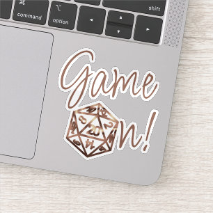 Adesivo Jogo RPG ativado Copper Fantasy Tabletop Gamer D