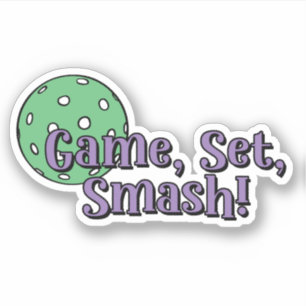 Adesivo Jogo, Set, Smash!   Esfera de piclebol