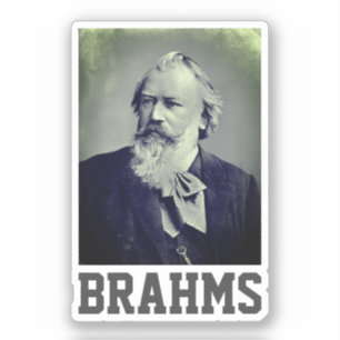 Adesivo Johannes Brahms (1889)
