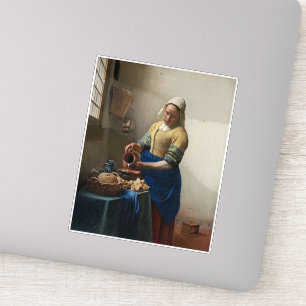 Adesivo Johannes Vermeer, A Milkmaid