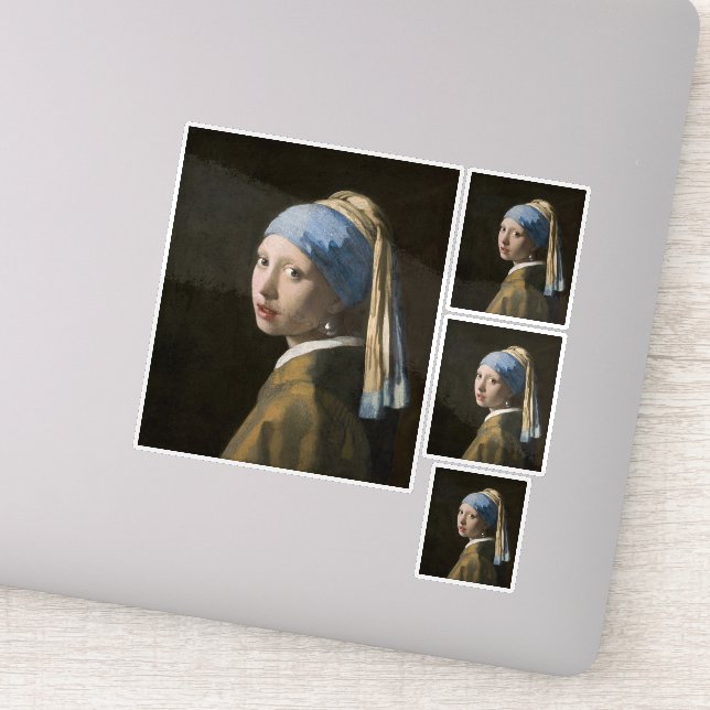 Adesivo Johannes Vermeer, Rapariga com um Ouriço (Detalhe)