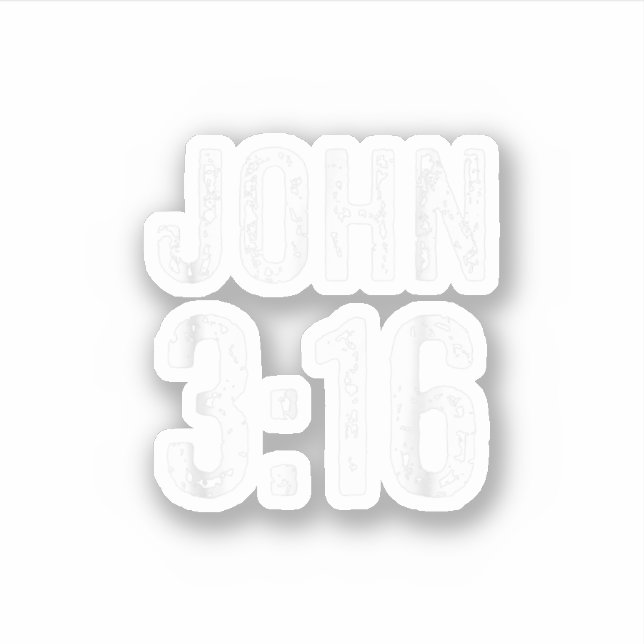 Adesivo John 316 Christian Bible Verse John 3 16 Bible Gif (Frente)