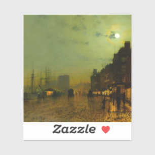 Adesivo John Atkinson Grimshaw Glasgow Docks