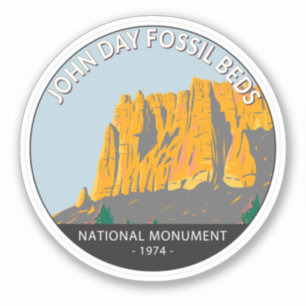 Adesivo John Day Fossil Beds National Monuument Oregon