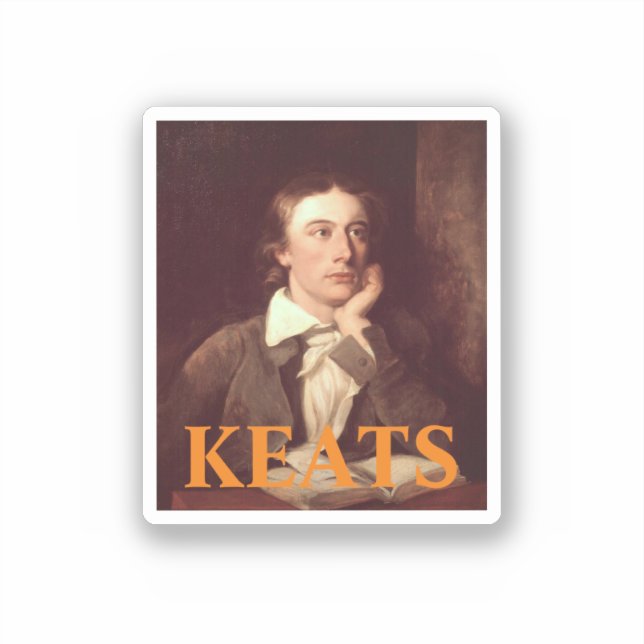 Adesivo John Keats Square Sticker (Frente)