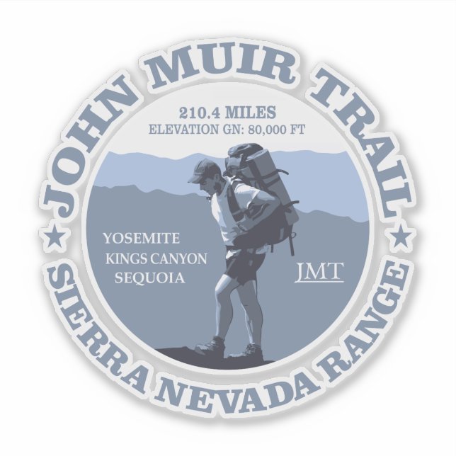 Adesivo John Muir Trail (BG) (Frente)