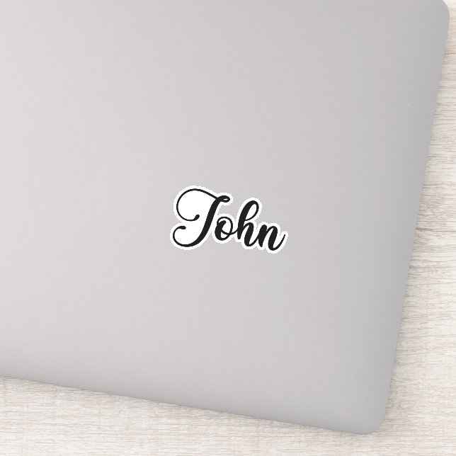 Adesivo John Name - Caligrafia manuscrita (Detalhe)