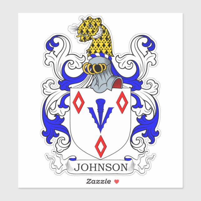 Adesivo Johnson Family Crest (Folha)