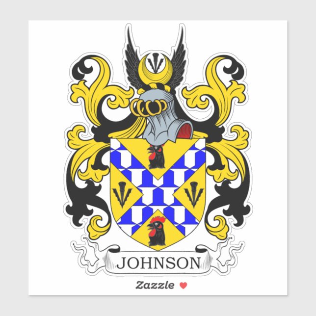 Adesivo Johnson Family Crest (Folha)