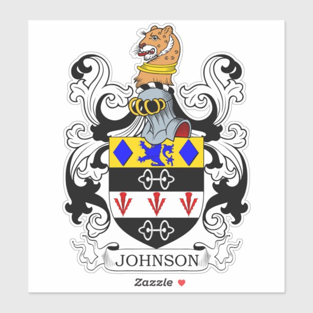Adesivo Johnson Family Crest (Folha)
