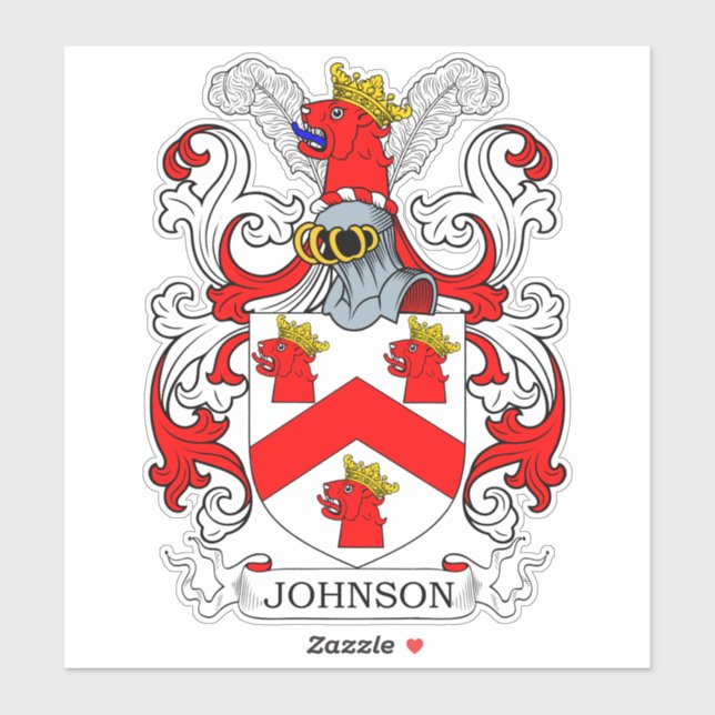 Adesivo Johnson Family Crest (Folha)