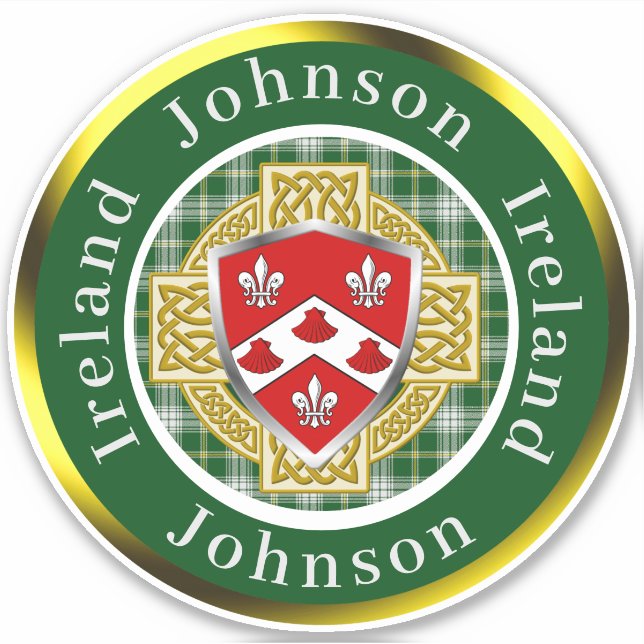 Adesivo Johnson Shield & Celtic Cross Personalizado (Frente)
