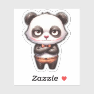 Adesivo joker panda, panda engraçado