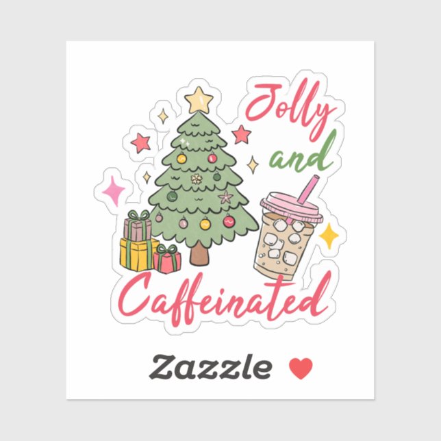 Adesivo Jolly and Caffeinated Holiday Stickers (Folha)