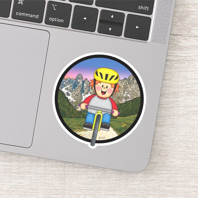 Adesivo Jolly Mountain Biker (Detalhe)