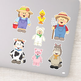 Adesivo JollyKins Barnyard Buddies (Conjunto de 7)