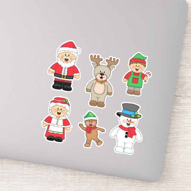 Adesivo JollyKins Claus and Company (Conjunto de 6) (Detalhe)