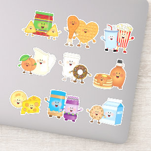 Adesivo JollyKins Foodie Friends (Conjunto de 9)