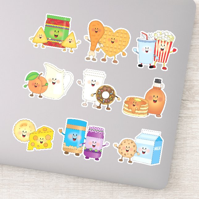 Adesivo JollyKins Foodie Friends (Conjunto de 9) (Detalhe)