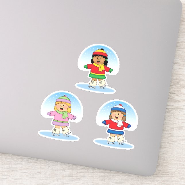 Adesivo JollyKins Ice Skating Trio (Detalhe)