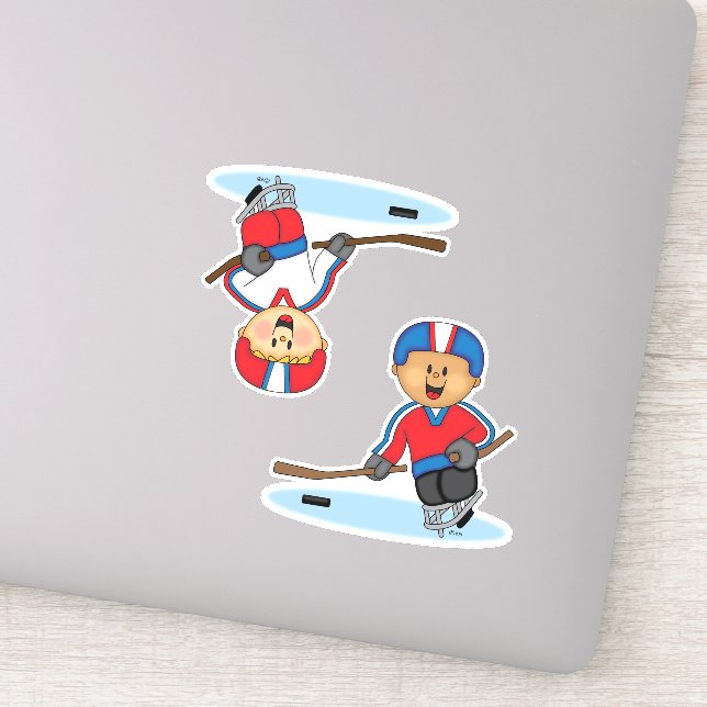 Adesivo JollyKins Sled Hockey Players (Detalhe)