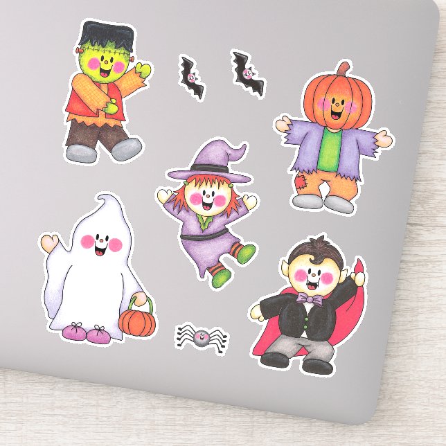 Adesivo JollyKins The Spooky Crew (Conjunto de 8) (Detalhe)