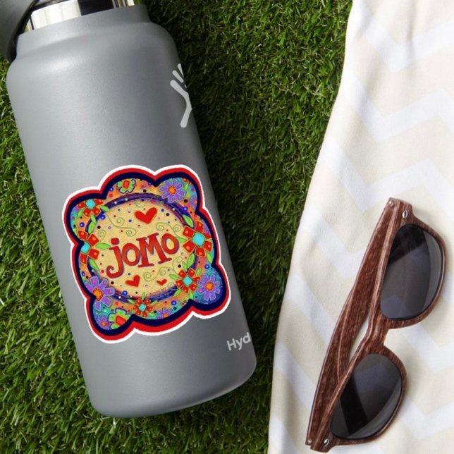 Adesivo JOMO Cortou A Inspirivência Engraçada Floral (Criador carregado)