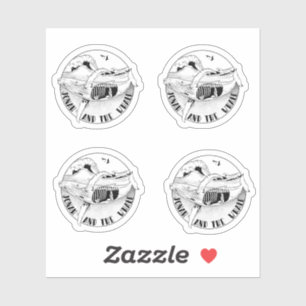 Adesivo Jonah no while bíblia art