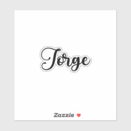 Adesivo Jorge Name - Caligrafia manuscrita