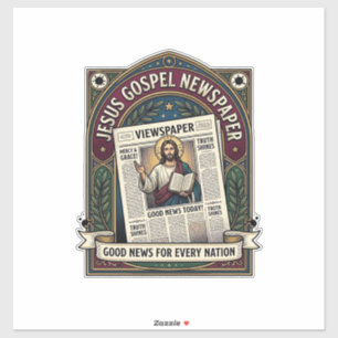 Adesivo Jornal do Evangelho de Jesus Jornal Cristão F