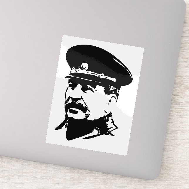 Adesivo Joseph Stalin, USSR, CCCP, Soviet Union, Communism (Detalhe)