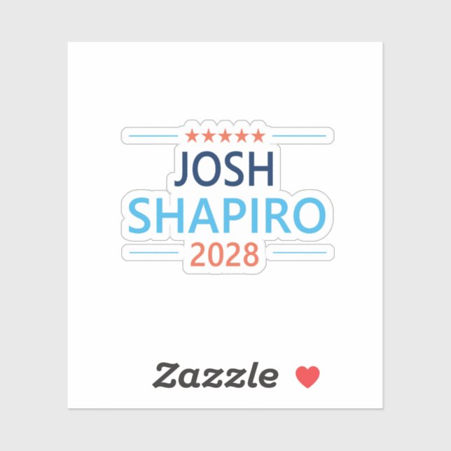 Adesivo Josh Shapiro 2028 (Folha)