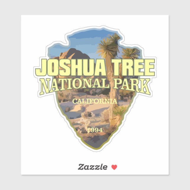 Adesivo Joshua Tree NP (arrowhead) (Folha)