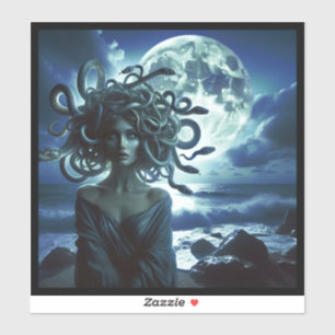 Adesivo Jovem Medusa Bonita pela Lua & Oceano