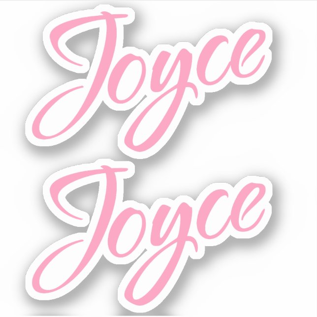 Adesivo Joyce Decorative Name (Nome decorativo da Joyce) n (Frente)