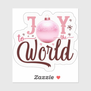 Adesivo Joyful Pink Ornament for the Holidays