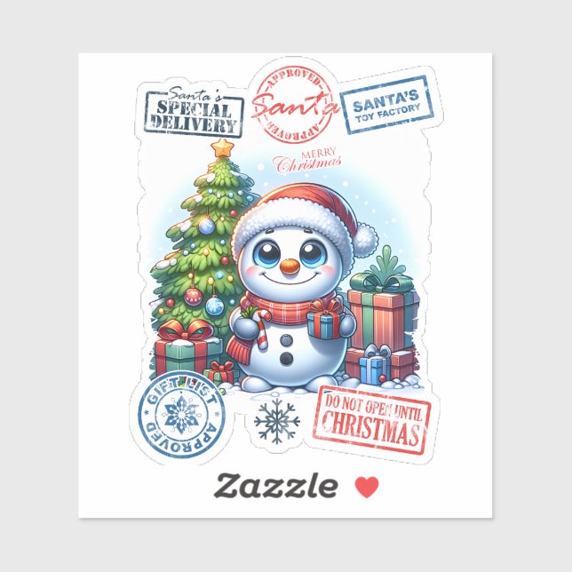 Adesivo Joyful Snowman Sticker (Folha)