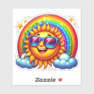 Adesivo Joyful Summer: Sunshine e Rainbow