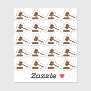 Adesivo Juiz de Direito Gavel - Planeador