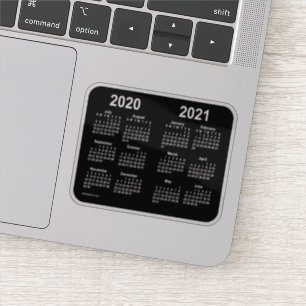 Adesivo Julho de 2020 Até junho de 2021 Calendário de Ja