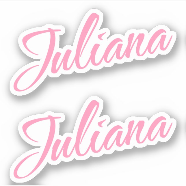Adesivo Juliana Decorative Name (Frente)