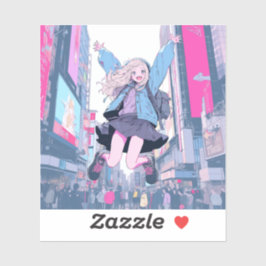 Adesivo Jumping JK シール|寿司娘 Seal GenerativeAI