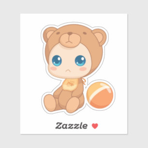 Adesivo Jumpsuit do urso da menina do bebé