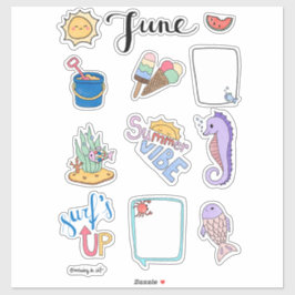 Adesivo June Sticker Sheet – Summer Start