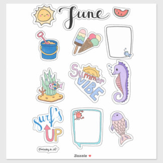 Adesivo June Sticker Sheet – Summer Start