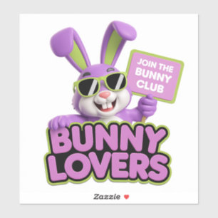 Adesivo Junte-se agora! Diversão e presentes do Bunny Love